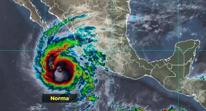 Por huracán ‘Norma’, suspenden clases y alistan albergues en Baja California Sur