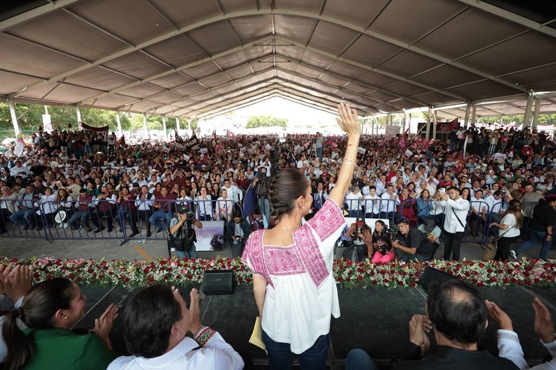 Esta es una revolución pacífica que va caminando y no se puede parar: Claudia Sheinbaum