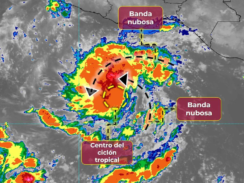 Tormenta tropical 'Otis' se dirige hacia costas mexicanas