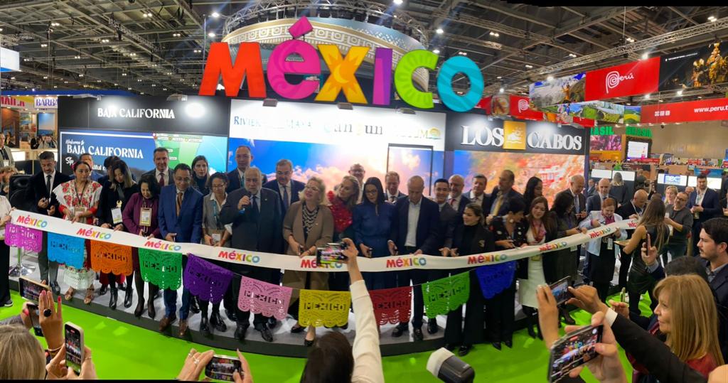 Inauguran pabellón del Tren Maya en el World Travel Market, en Londres