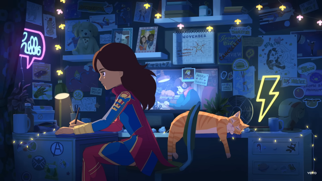 Lanzan Lofi promocional de ‘The Marvels’ con Kamala y Goose como protagonistas