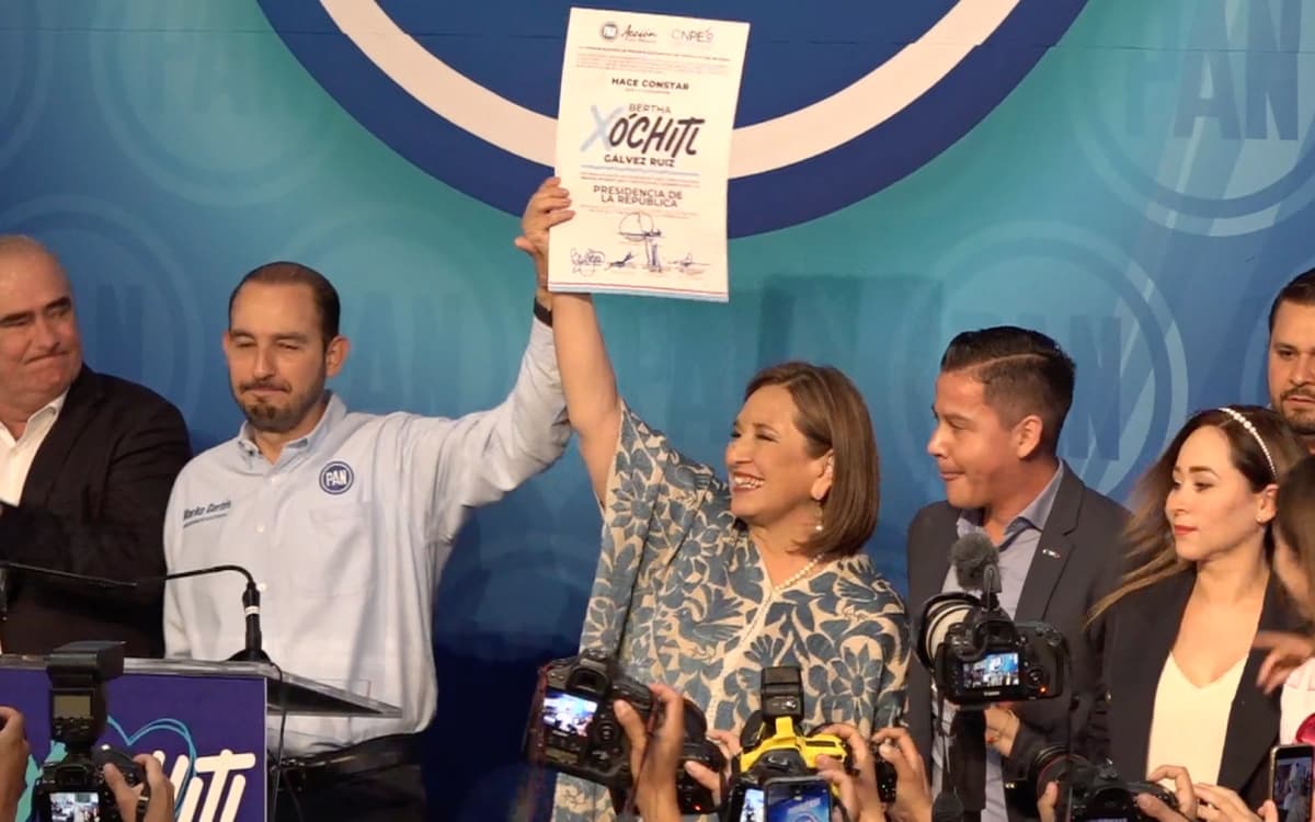 Xóchitl Gálvez se registra como precandidata presidencial del PAN