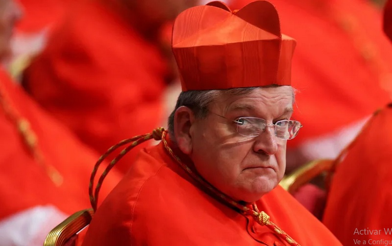 Anuncia el Papa Francisco desalojo del cardenal Raymundo Leo Burke del Vaticano