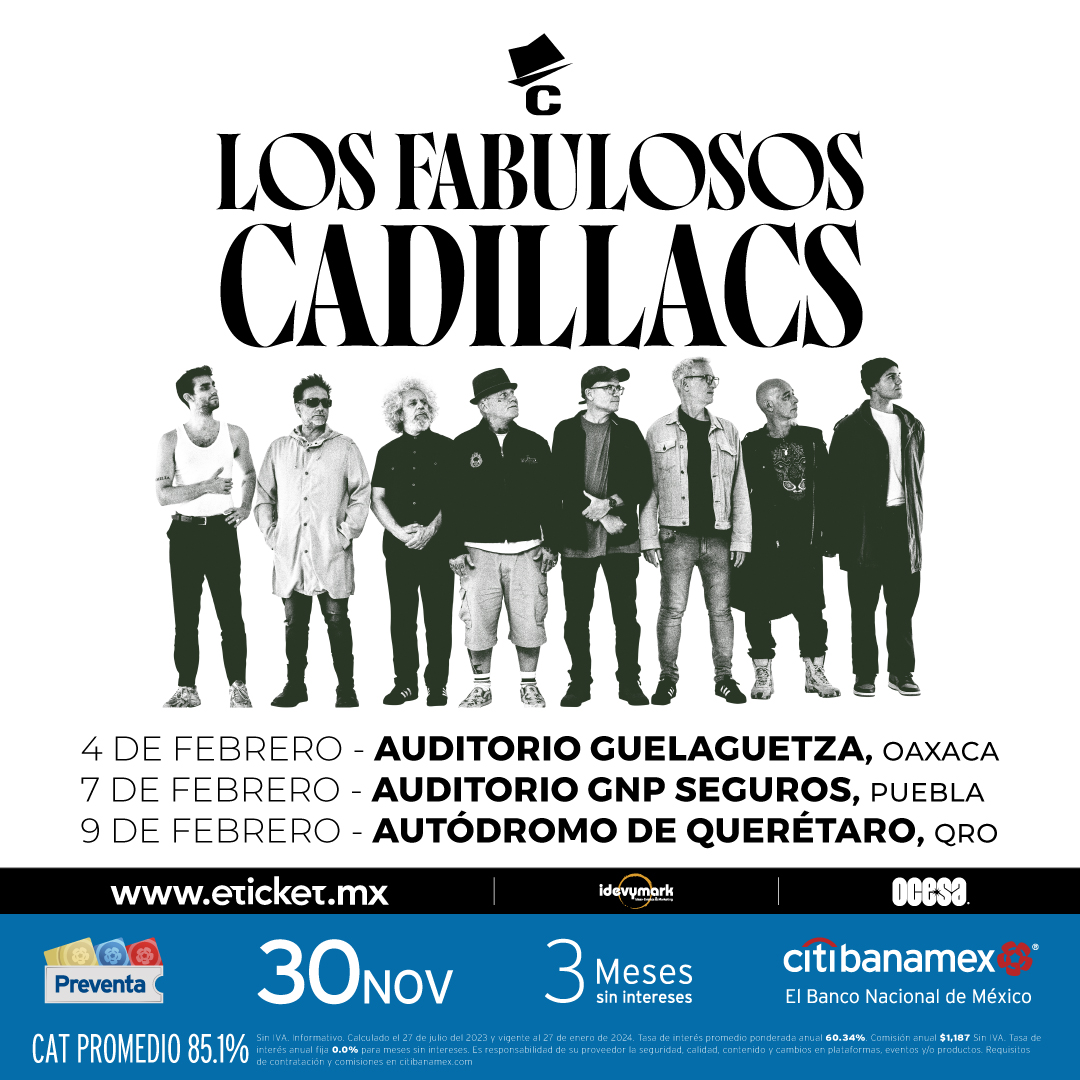Los Fabulosos Cadillacs anuncian gira en el interior de la República Mexicana
