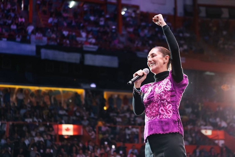 Claudia Sheinbaum asegura que recorrió 3 veces todo México en 2023