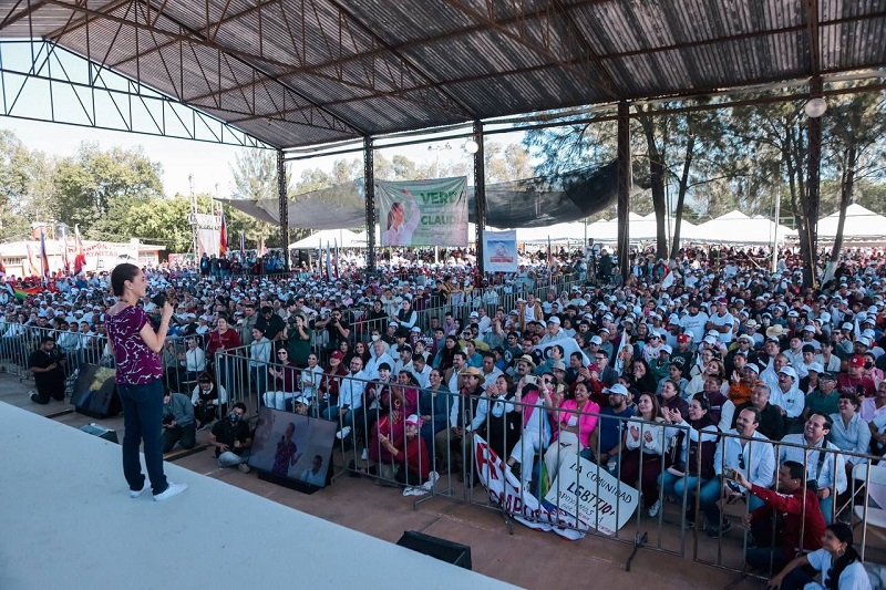 Claudia Sheinbaum impulsa una visión humanista desde Xalisco, Nayarit