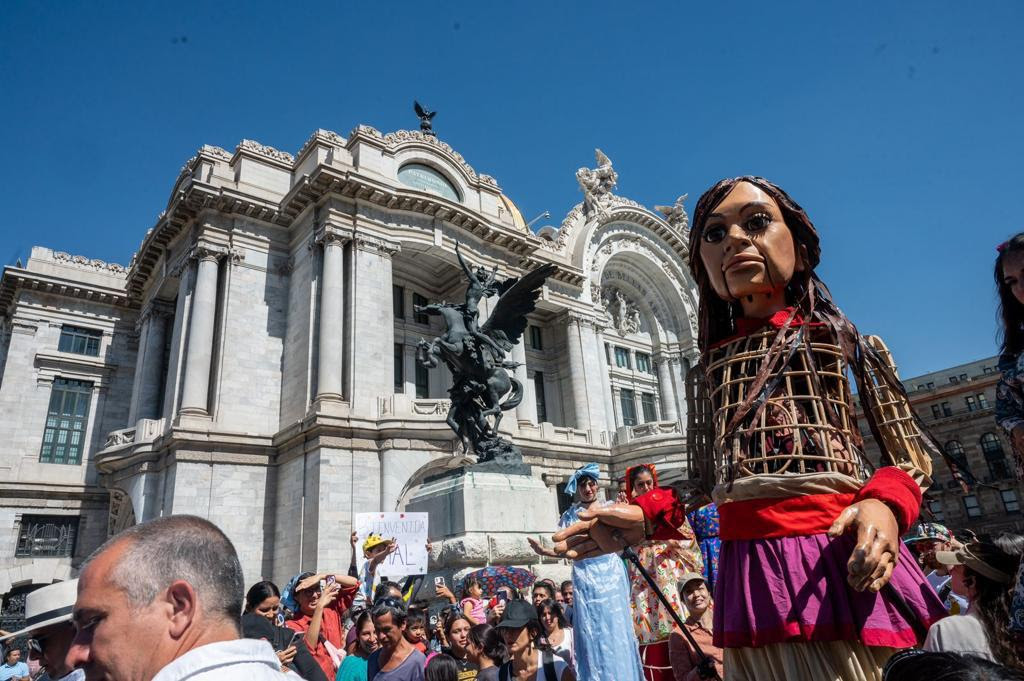 “Pequeña Amal” llega a la Ciudad de México con un mensaje de paz y solidaridad