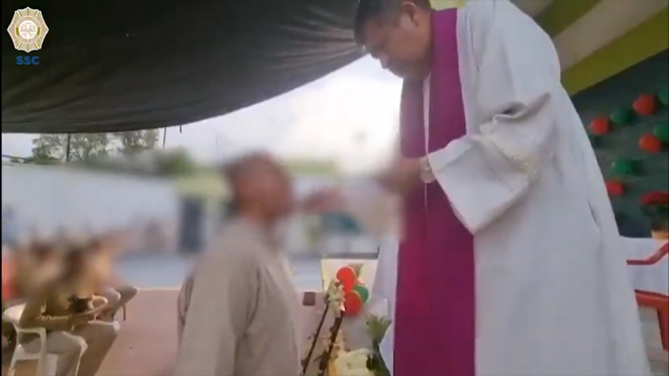 Celebran ceremonia eucarística en Centro Penitenciario Varonil Norte por el Día de la Virgen de Guadalupe