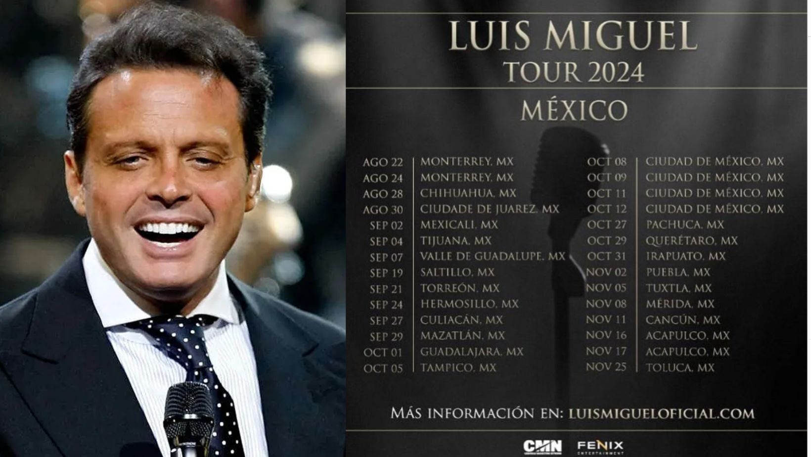 Luis Miguel anuncia nuevas fechas en México para 2024