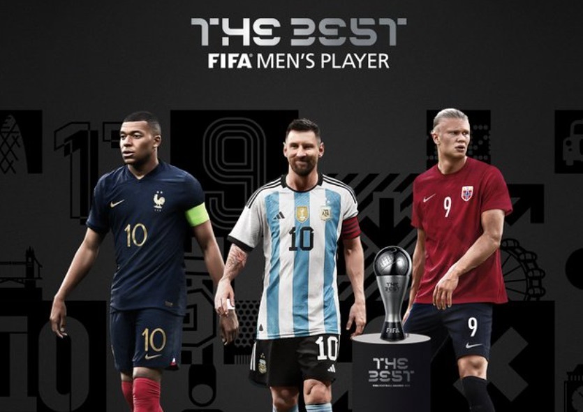 Messi, Mbappé y Haaland, los finalistas al premio The Best 2023