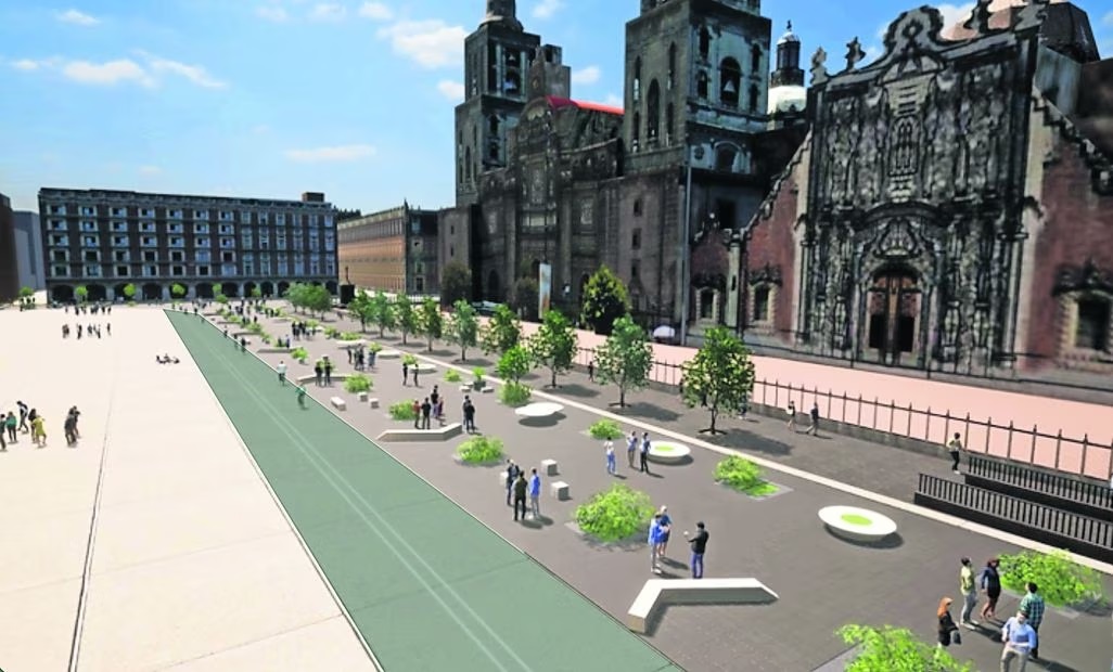 Alrededores del Zócalo capitalino se convierten en peatonales