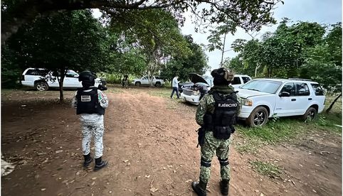 Aseguran vehículos, armas y un predio como parte del operativo “Tabasco Seguro”