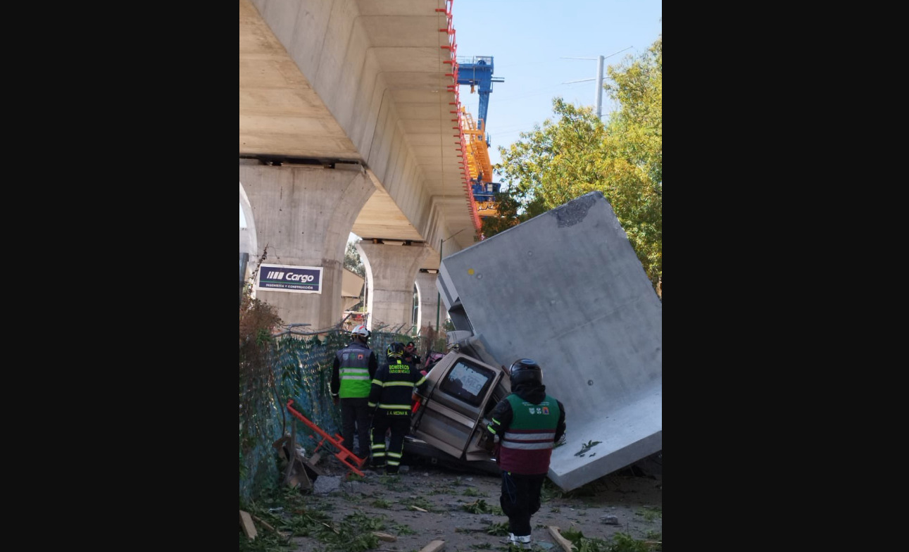 Colapsa estructura del Tren Interurbano México-Toluca