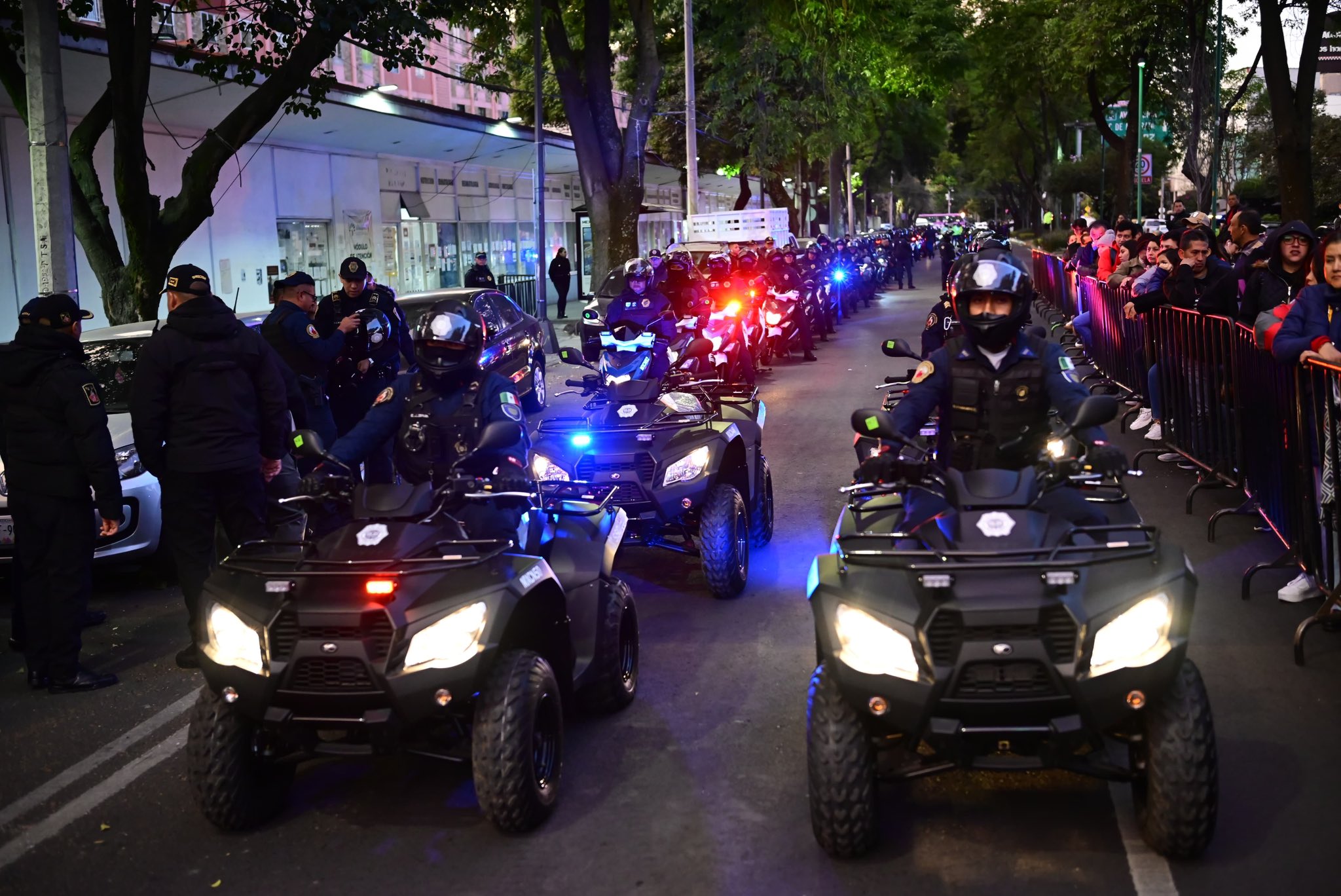Reforzamiento policial en Benito Juárez: Entregan 71 motopatrullas para combatir la delincuencia