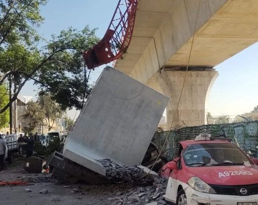 Impactante incidente en la construcción del Tren México-Toluca: Colapso de ballena reportado