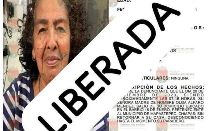 Liberan a empresaria secuestrada en Chiapas