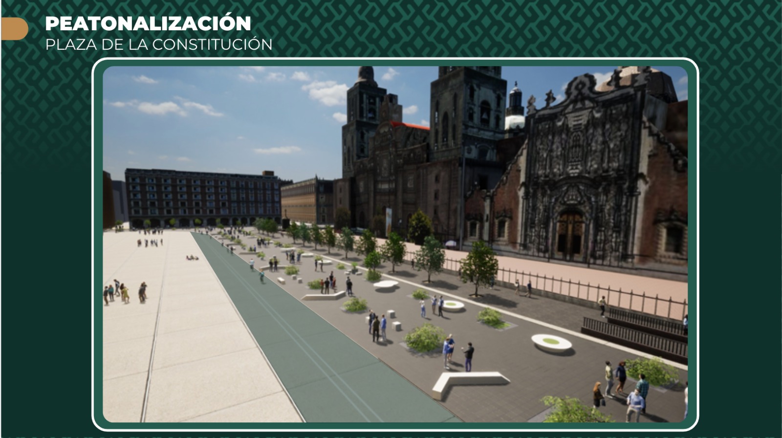 Martí Batres anuncia proyecto de peatonalización para el Zócalo de la CDMX: “Camina tu Zócalo”