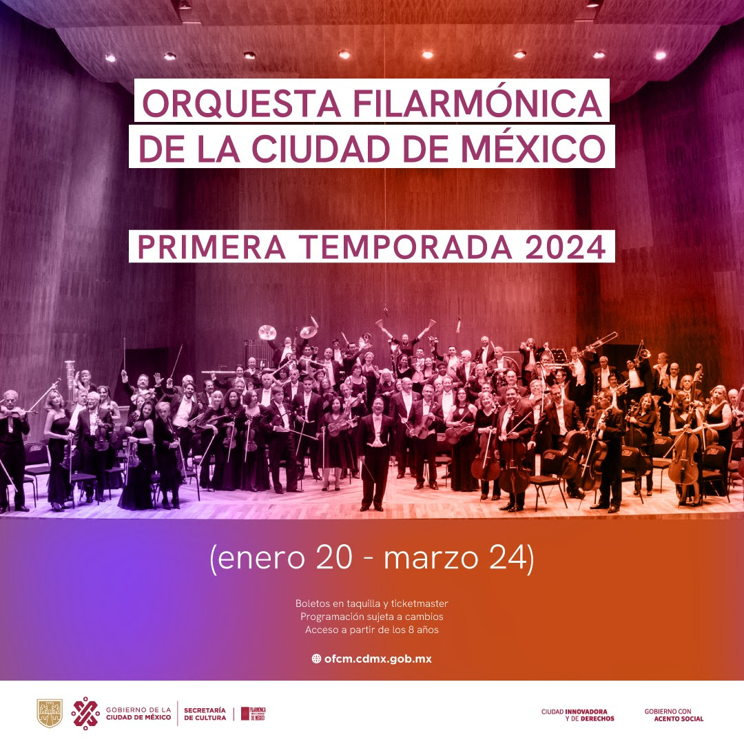 Orquesta Filarmónica de la Ciudad de México Anuncia su Primera Temporada 2024