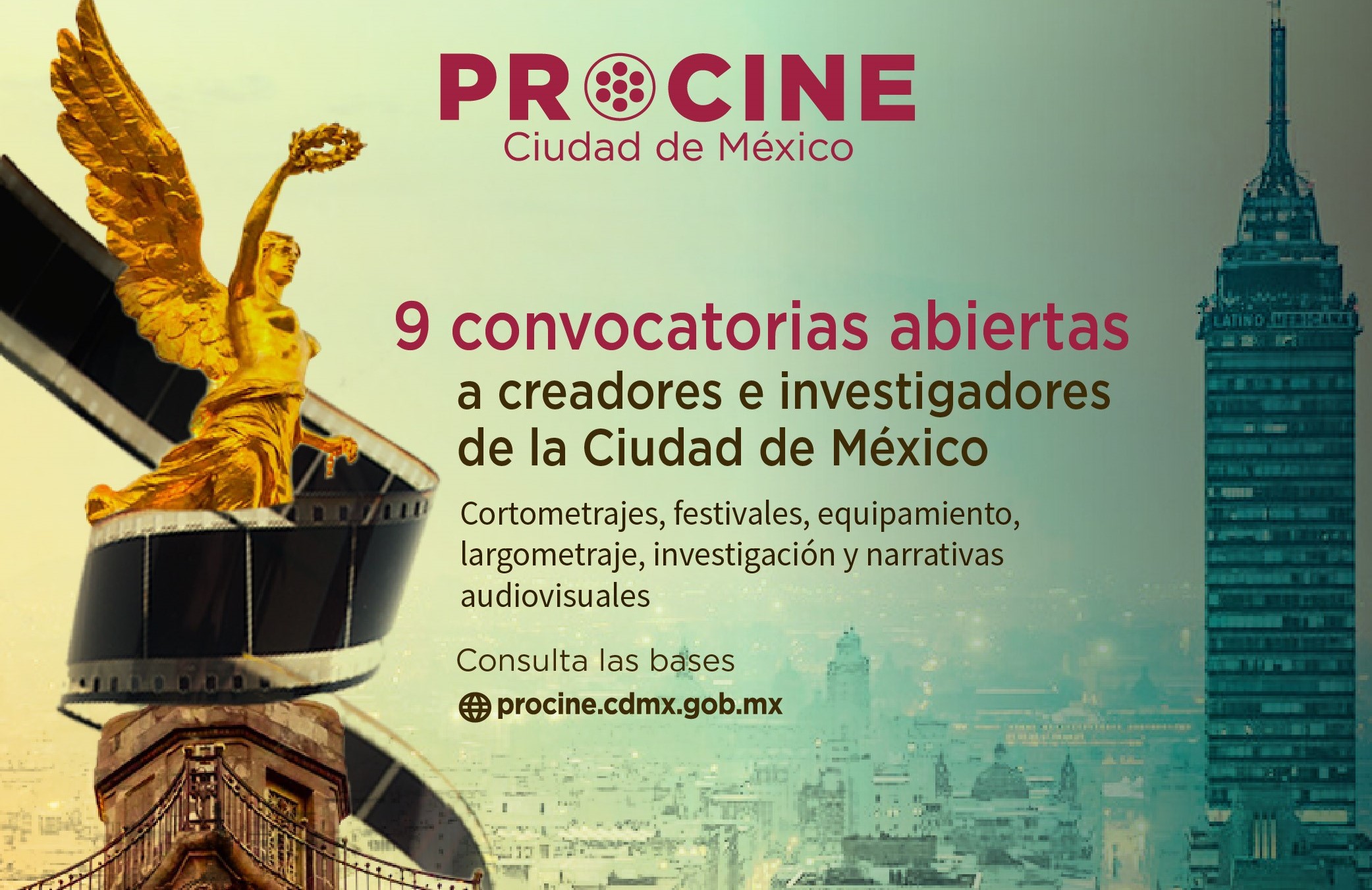 PROCINECDMX Anuncia Nueve Convocatorias para Fortalecer el Cine Mexicano en la Ciudad de México