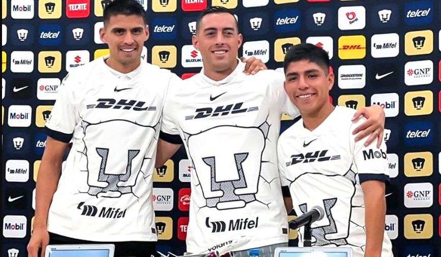 Pumas presenta a sus tres refuerzos para el Clausura 2024