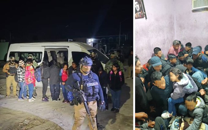 Rescatan a 61 migrantes de casa de seguridad en Reynosa