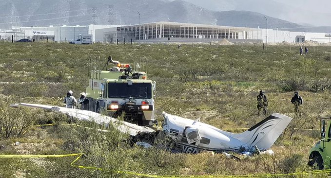 Se desploma avioneta en Ramos Arizpe, Coahuila; reportan 4 muertos