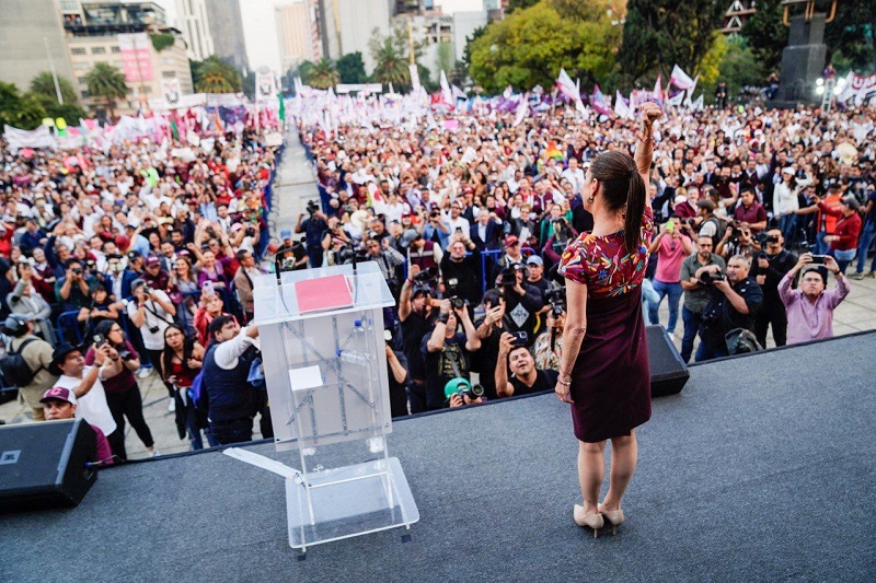 Claudia Sheinbaum se reunió con más de 800 mil personas durante su precampaña rumbo a la Presidencia de la República