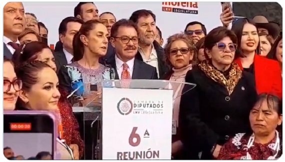 Claudia Sheinbam hizo un llamado legisladores de la 4T para llevar a cabo el denominado “Plan C” de López Obrador