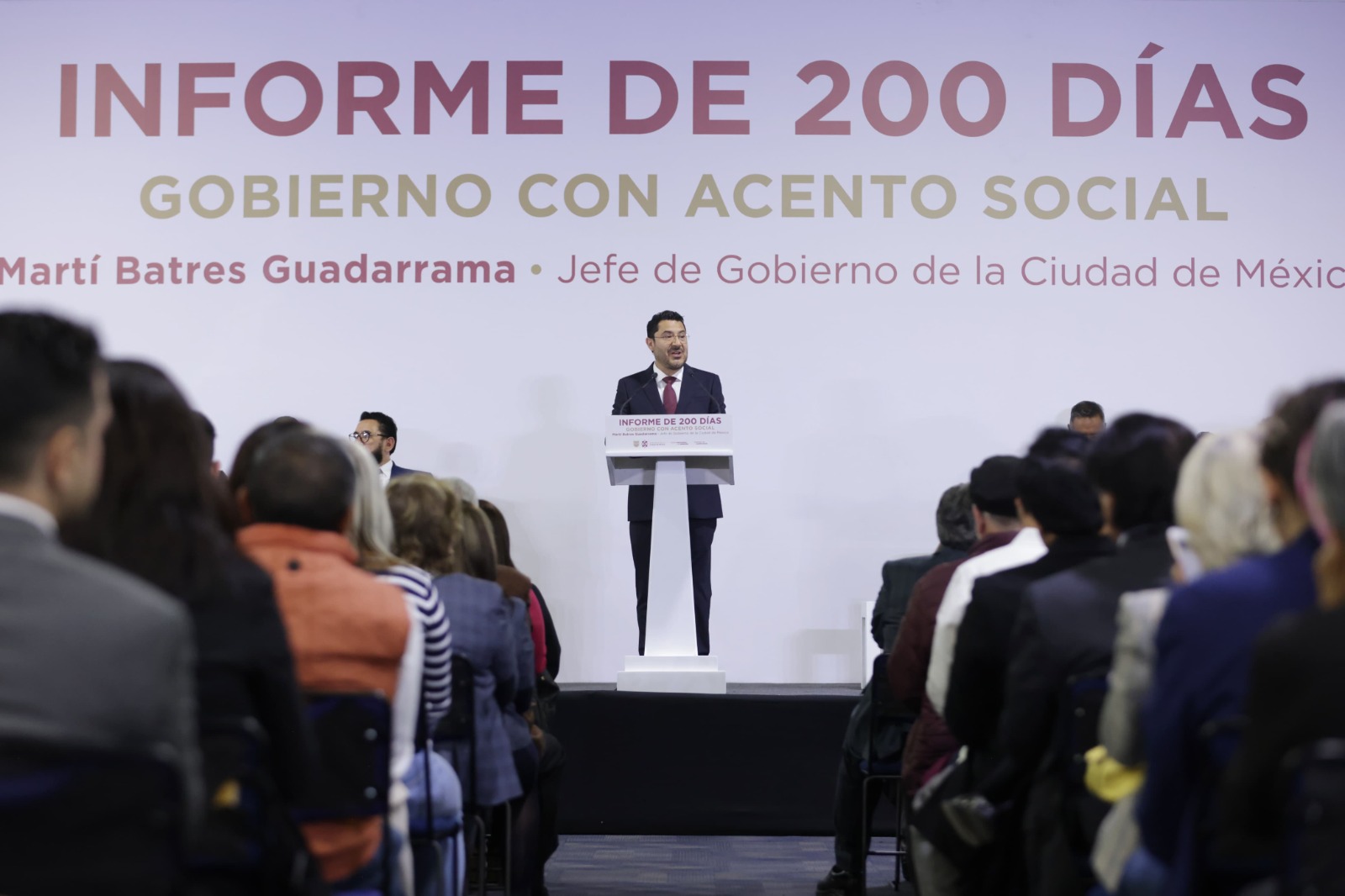 Martí Batres presenta los avances en su gobierno durante los primeros 200 días