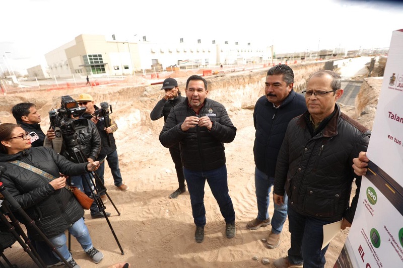 Supervisa alcalde obras del Distribuidor Vial Talamás Camadari y del bulevar Independencia