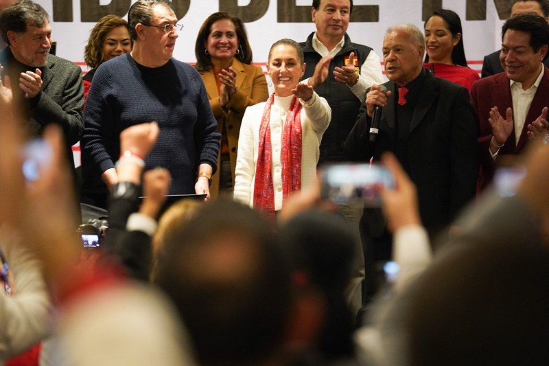 Nuestras causas son la democracia, las libertades, la vida digna y los derechos del pueblo de México, por eso protesto: Claudia Sheinbaum