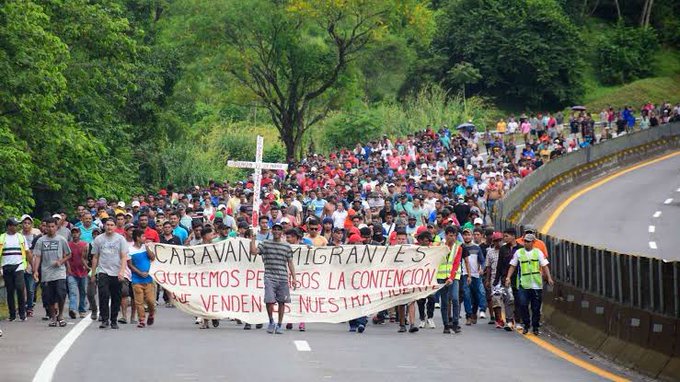 Caravana de migrantes parte de Tapachula, Chiapas