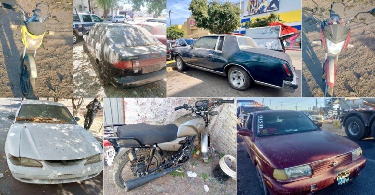 Policía Municipal recupera 13 vehículos robados en Culiacán