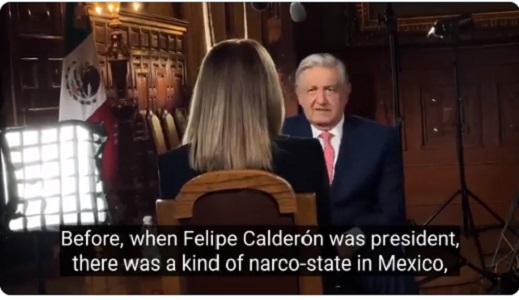 Filtran parte sobre Felipe Calderón de entrevista a AMLO en 60 minutes