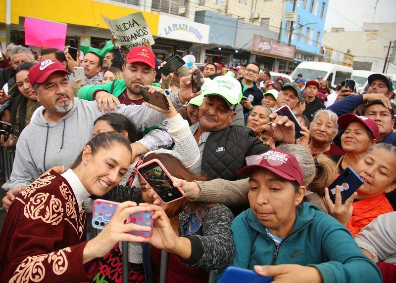 CIRCUITO CERRADO: Mil militares protegieron a Sheinbaum en Tamaulipas
