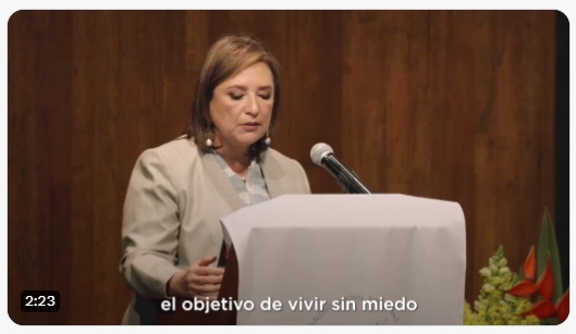 Critica Xóchitl Gálvez a Claudia Sheinbaum tras no reconocer la violencia en México ante la Conferencia del Episcopado Mexicano