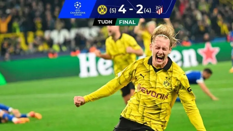 Borussia Dortmund elimina al Atlético de Madrid en la Champions League y califica a semifinales