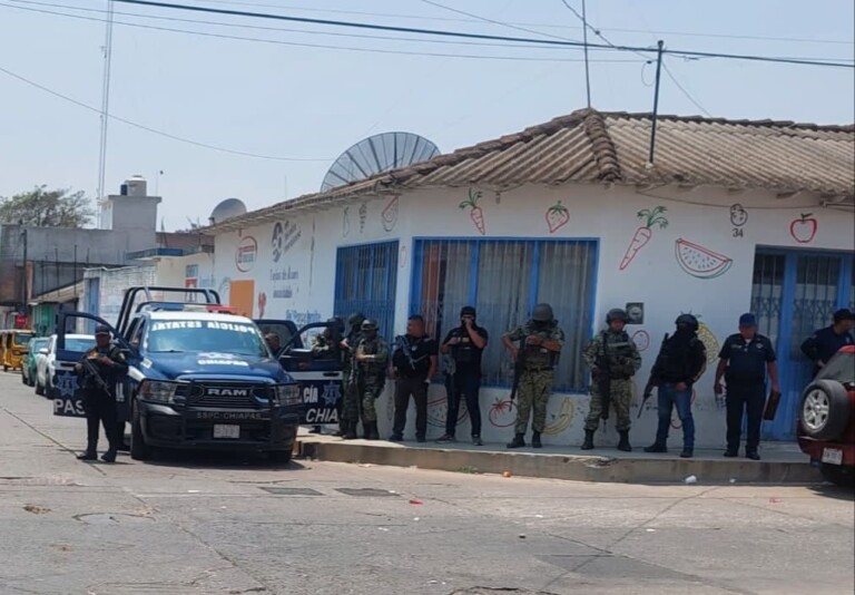 Civiles asesinan a dos policías estatales en Ocozocoautla, Chiapas