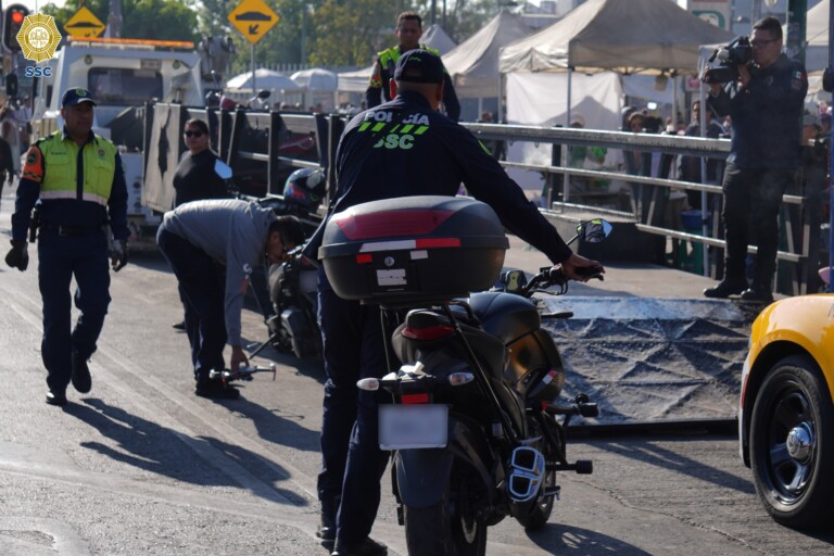 Implementan dispositivo “Salvando Vidas” para conductores de motocicletas en la Alcaldía Cuauhtémoc