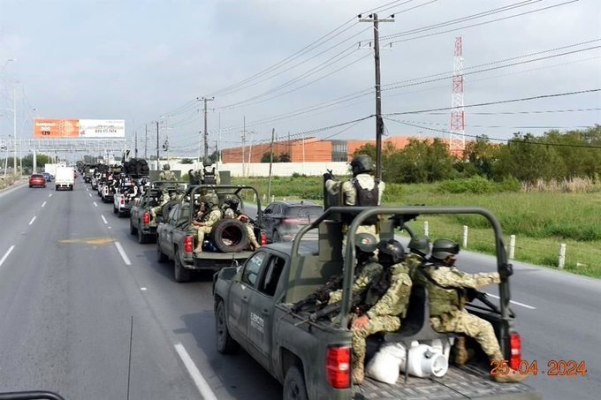 Llegan 300 militares a Reynosa para reforzar la seguridad