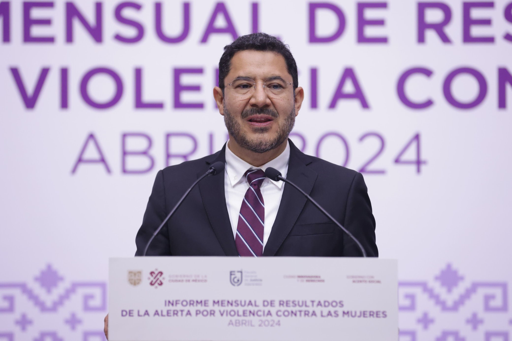 Martí Batres presenta Informe de Resultados de la Alerta por Violencia contra las Mujeres en CDMX