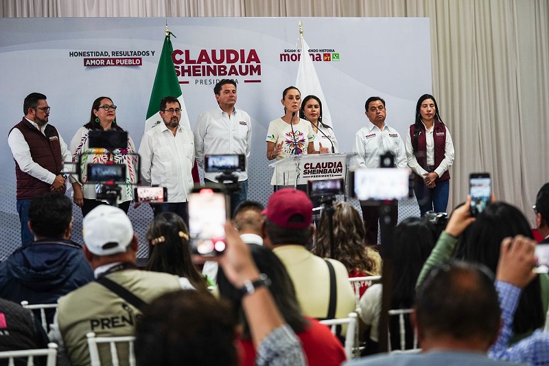 Claudia Sheinbaum hace llamado al ine para informar a la ciudadanía el día de las elecciones de este 2024