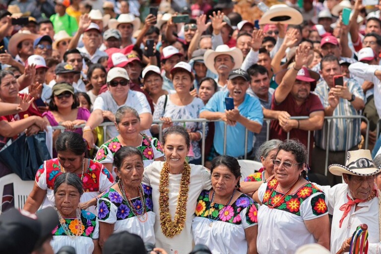 Pese a sus calumnias la oposición no sube en las encuestas: Claudia Sheinbaum celebra el ánimo del pueblo de Veracruz por la continuidad de la  4T