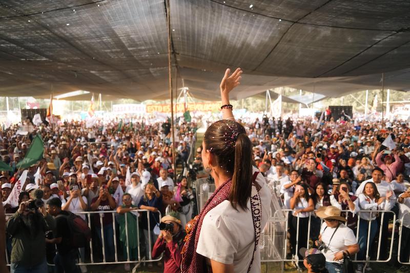 Claudia Sheinbaum llama a defender la continuidad de la  paz y la justicia con la 4T