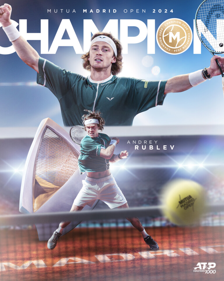 Andrey Rublev hace historia al conquistar el Mutua Madrid Open