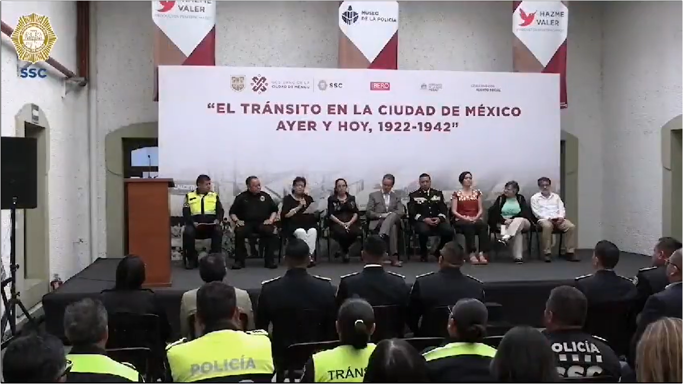 La SSC participa en la presentación del libro “El Tránsito en la Ciudad de México: Ayer y Hoy, 1922 – 1942”