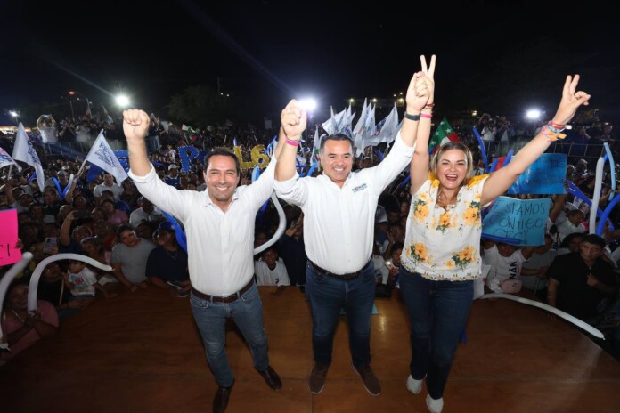 Mauricio Vila se suma a la campaña de Renán Barrera y de Cecilia Patrón