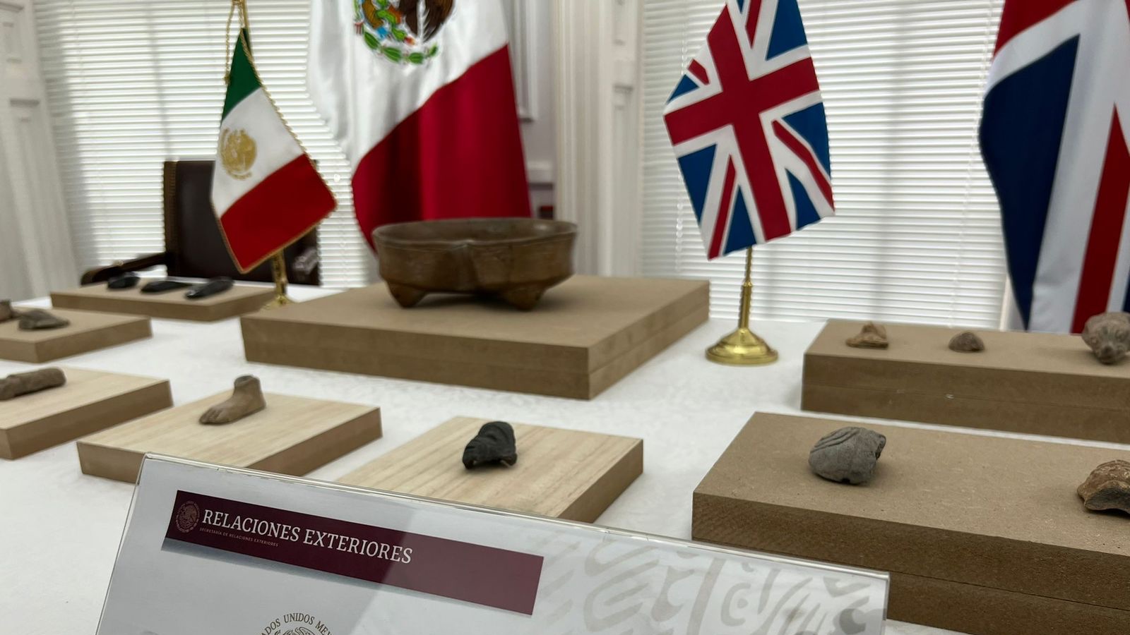 México repatriará 19 piezas arqueológicas desde Reino Unido