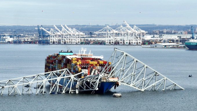 Recuperan el cuerpo de la quinta víctima del desplome de puente en Baltimore