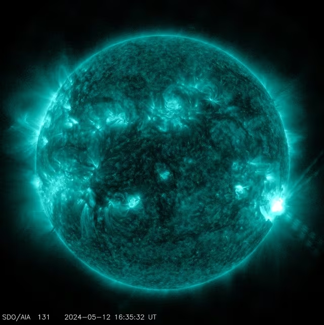 NASA advierte sobre intensa Llamarada Solar emitida el 12 de mayo y así afectaría al planeta Tierra